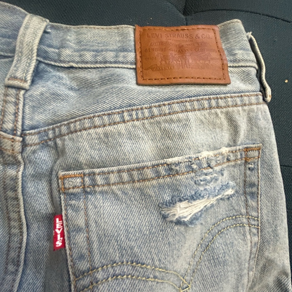 Levi's Blue Distressed Vintage Jeans